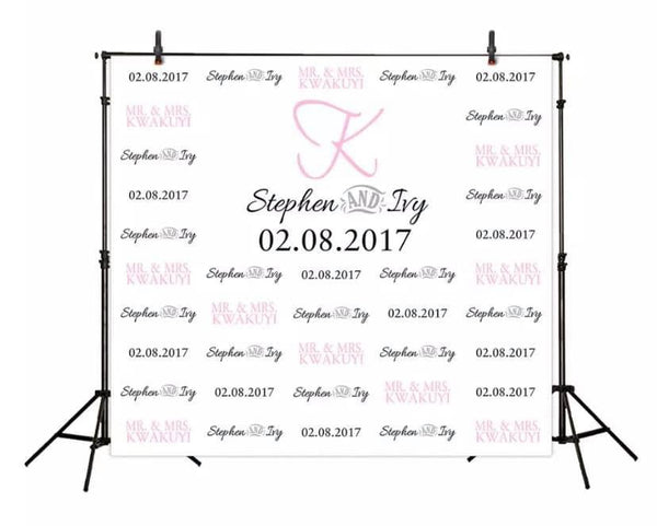 Custom Step & Repeat Backdrop (Material: Vinyl or Microfiber)