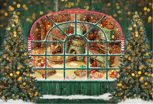 Christmas ToyStore Backdrop (Material: Vinyl)