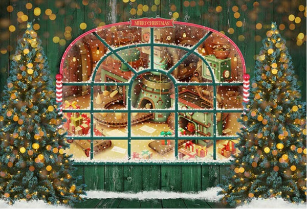 Christmas ToyStore Backdrop (Material: Vinyl)