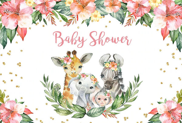 Cute Jungle Backdrop (Material: Vinyl)