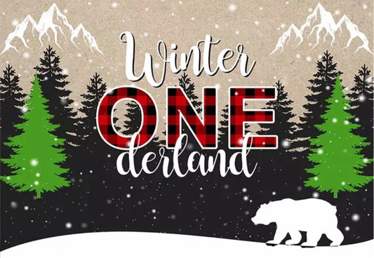 Lumberjack in Wonderland Backdrop (Material: Vinyl)