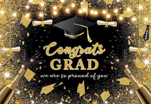 Congrats GRAD Backdrop (Material: Vinyl)