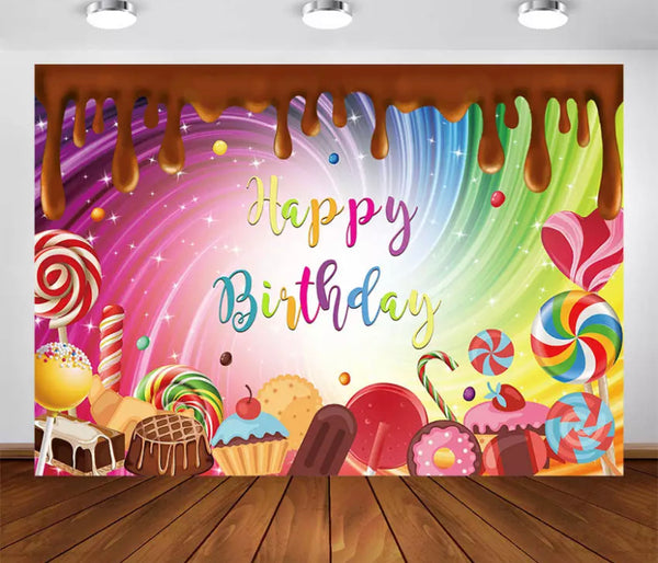 Candy Backdrop (Material: Vinyl)