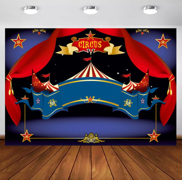 Circus Entrance Backdrop (Material: Vinyl)