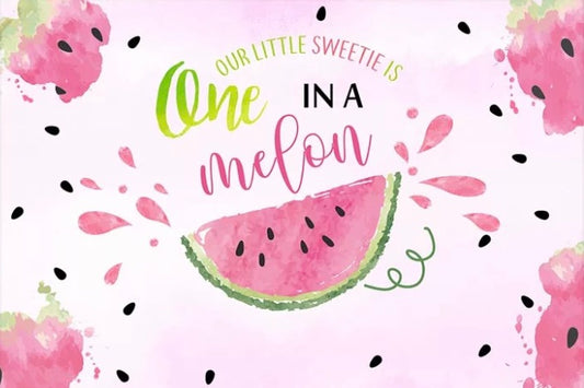 Watermelon in Pink Backdrop
