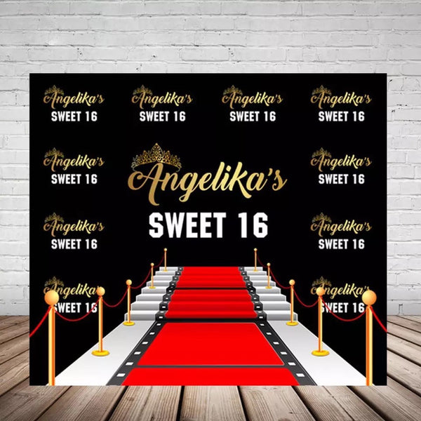 Custom Step & Repeat Backdrop (Material: Vinyl or Microfiber)