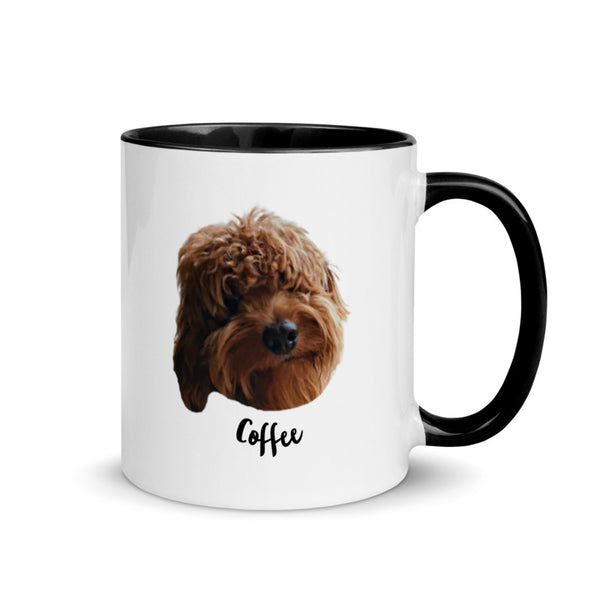 Custom Head Pet on a MUG with Color Inside