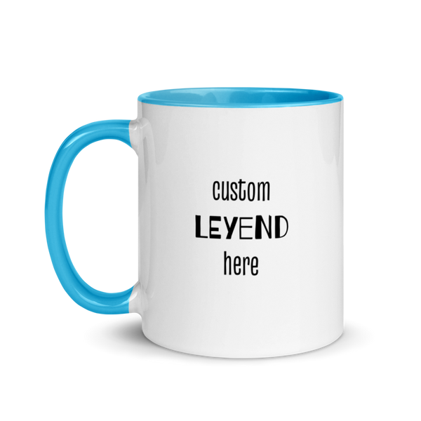 Custom Head Pet on a MUG with Color Inside