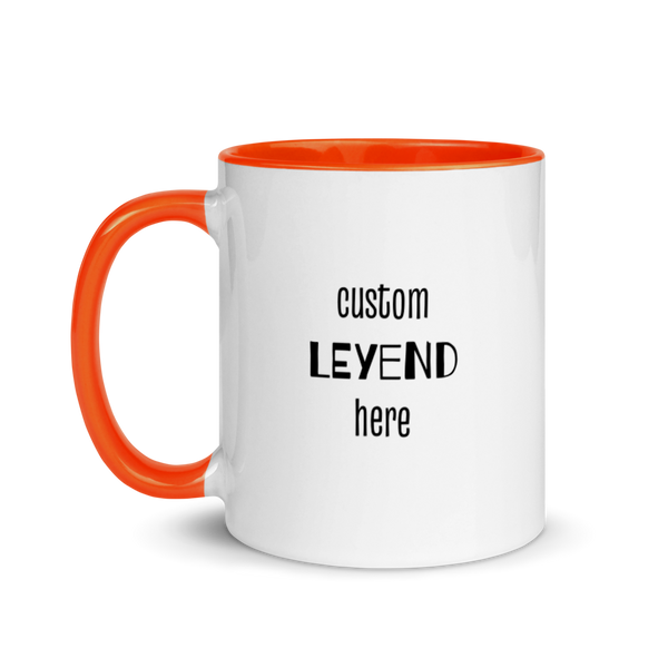 Custom Head Pet on a MUG with Color Inside