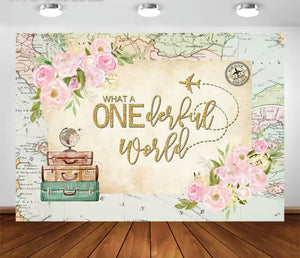 ONEderful Adventure Backdrop (Material: Vinyl)