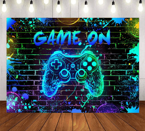 Game On Night Backdrop (Material: Vinyl)