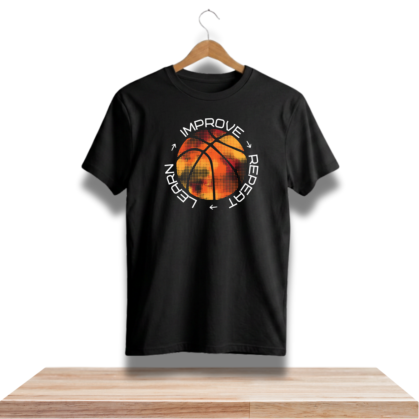 Learn. Improve. Repeat. Basketball T-Shirt Unisex