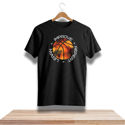 Learn. Improve. Repeat. Basketball T-Shirt Unisex