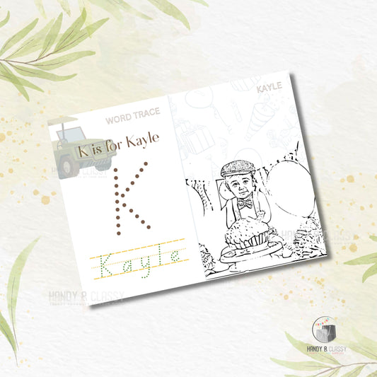 Custom Themed Coloring/Activity Book (Digital File)