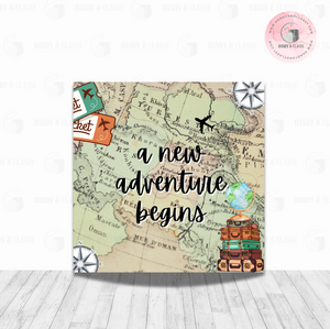 Adventure Begins Backdrop (Material: Vinyl)