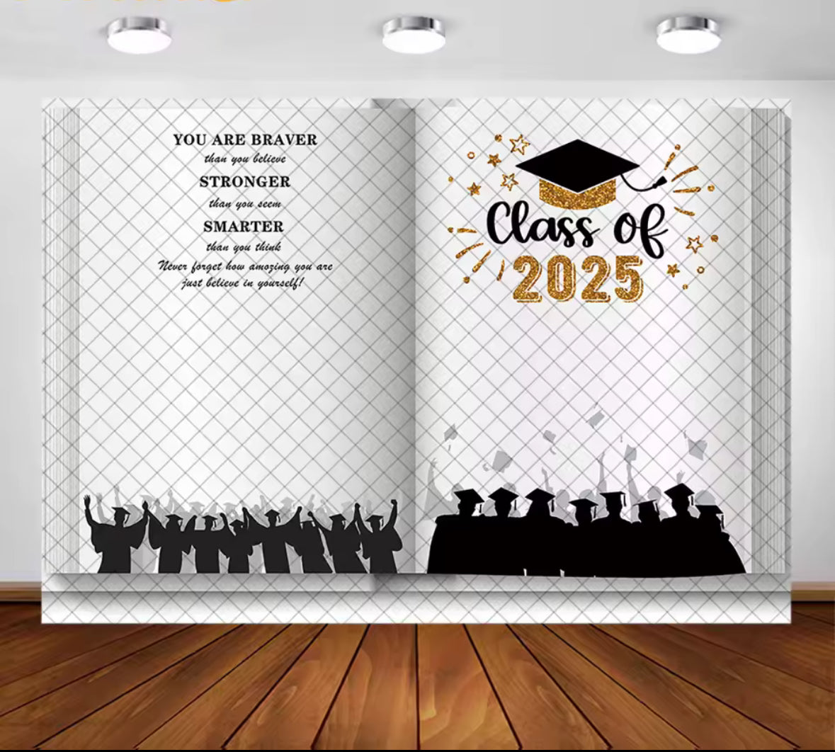 Graduation Book Backdrop (Material: Vinyl)