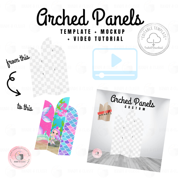 Arched Panels - HobbyLobby Template (Editable)