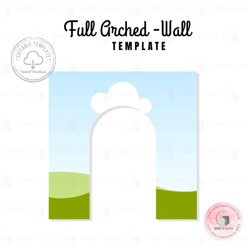 Full Arch Wall Template (Editable)