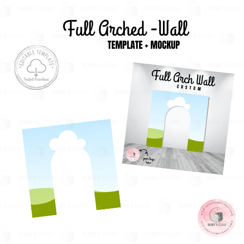 Full Arch Wall Template (Editable)