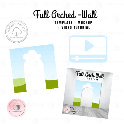 Full Arch Wall Template (Editable)