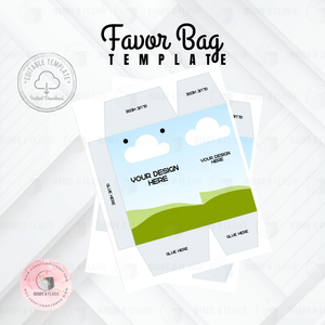 Favor Bag Template (Editable)