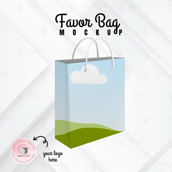 Favor Bag Template (Editable)