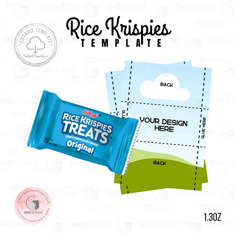 Rice Krispies Template (Editable)