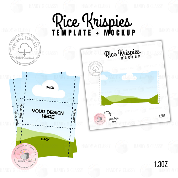 Rice Krispies Template (Editable)