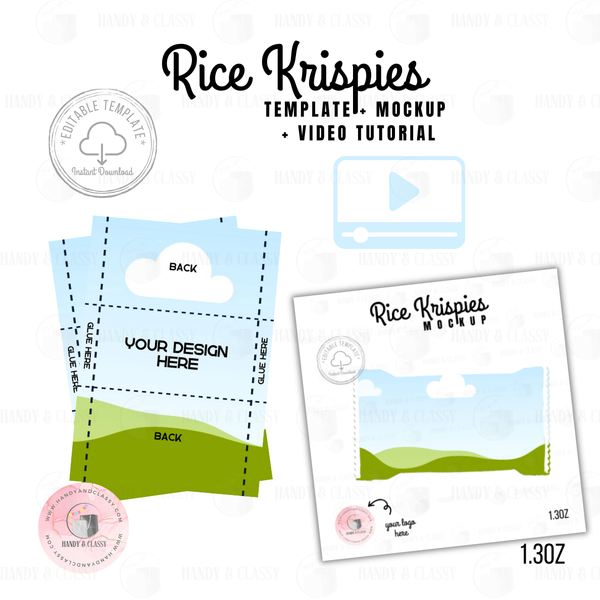 Rice Krispies Template (Editable)