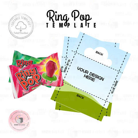 Ring Pop Template (Editable)