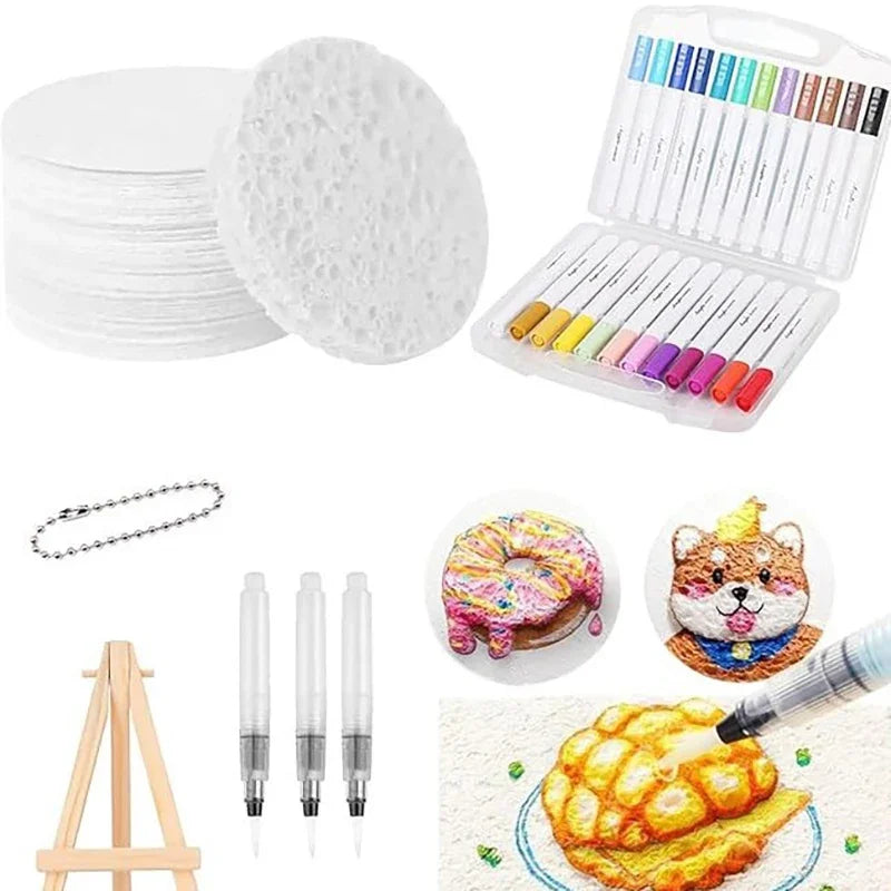 3D Magic Puffy Foam Texture Painting Paper Kit