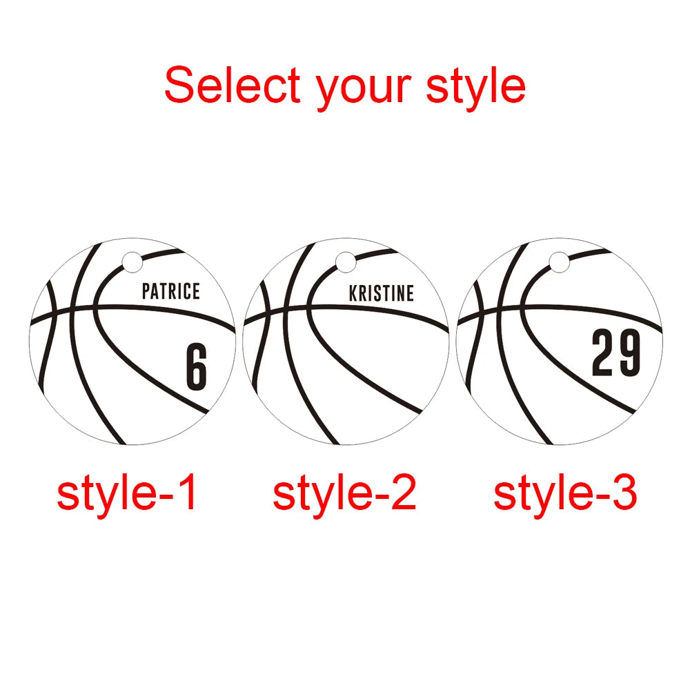 Personalized Basketball Engraved Keychain