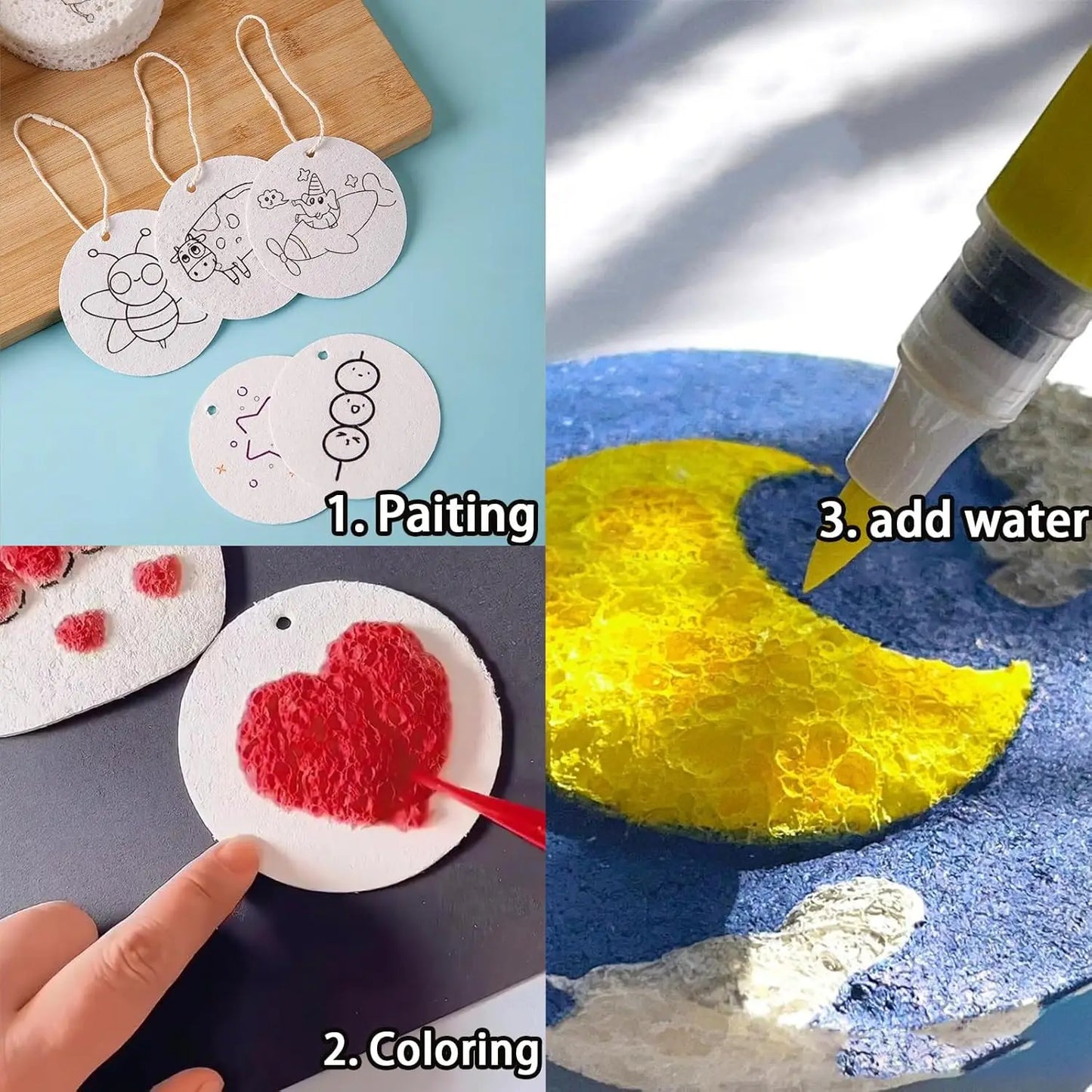 3D Magic Puffy Foam Texture Painting Paper
