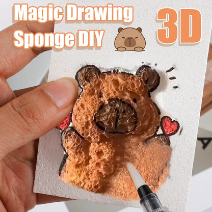 3D Magic Puffy Foam Texture Painting Paper