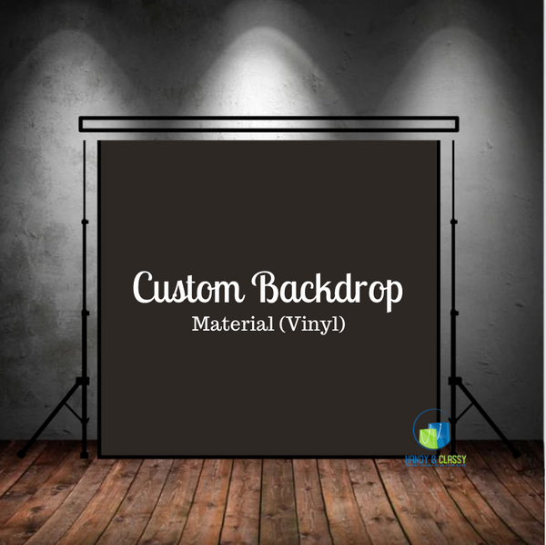 Custom Backdrop (Material: 14oz Vinyl) Fast Shipping