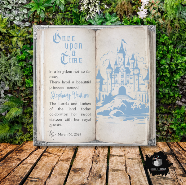 Once Upon a Time Silver Design (Digital File)
