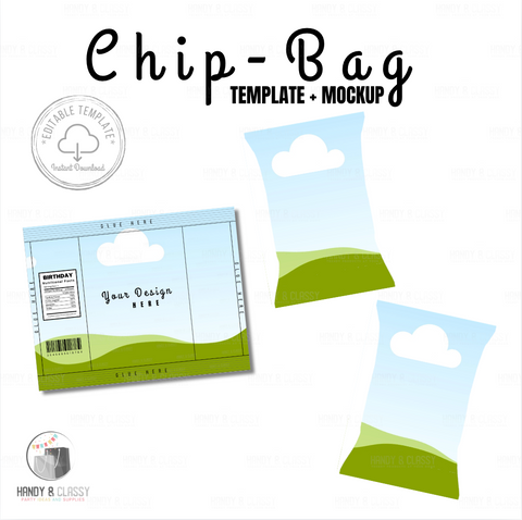 Chip-bag Template (Editable)