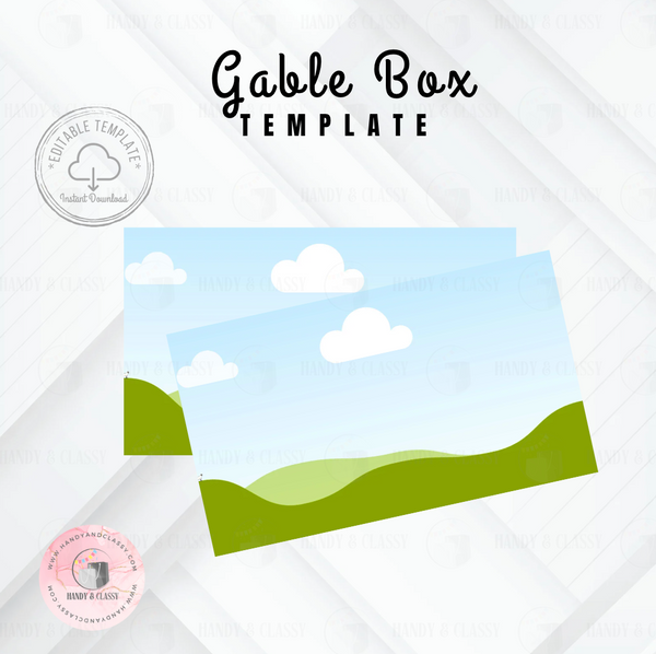 Gable Box Template (Editable)