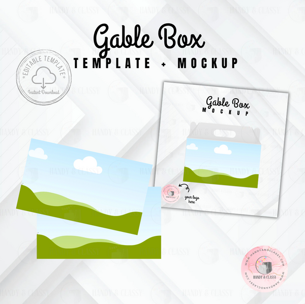 Gable Box Template (Editable)