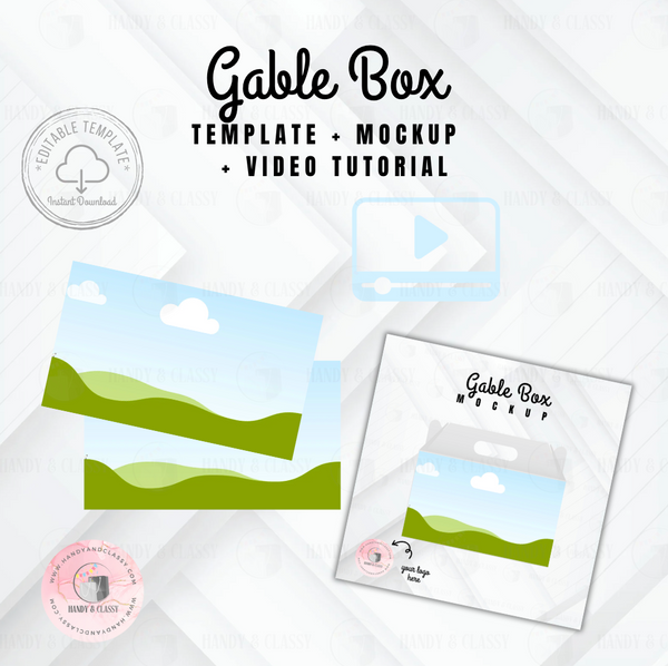 Gable Box Template (Editable)