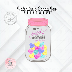 Valentine's Candy Jar (EDITABLE)