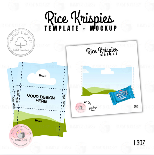 Rice Krispies Template (Editable)