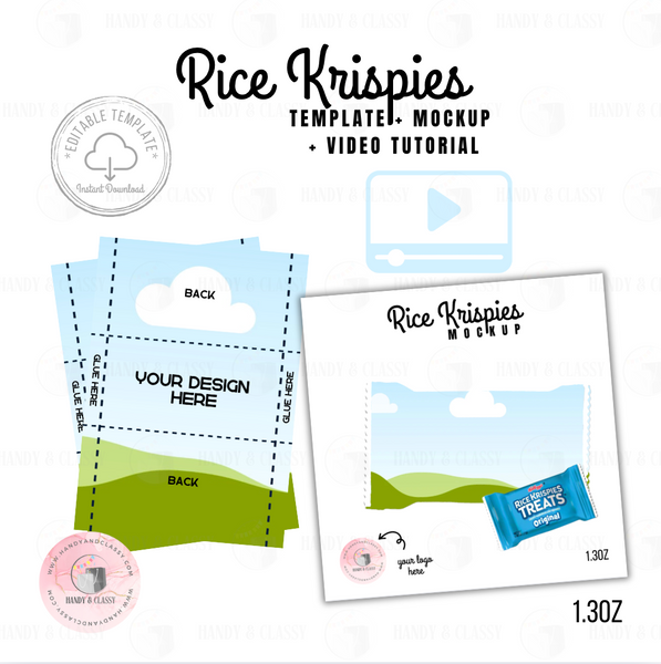 Rice Krispies Template (Editable)