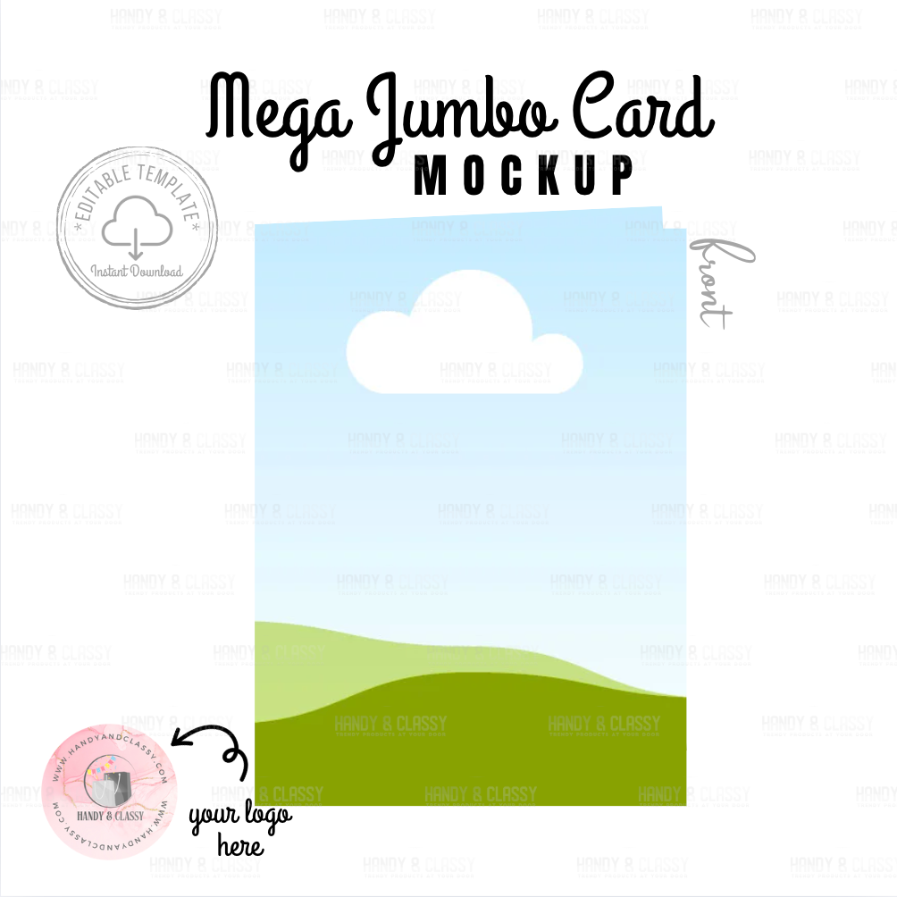 Mega Jumbo Card Template (Editable)