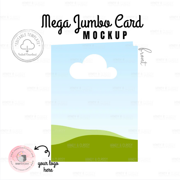 Mega Jumbo Card Template (Editable)