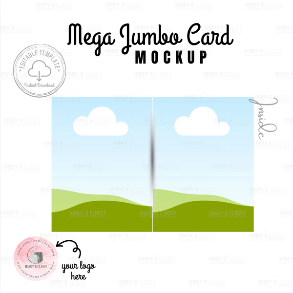 Mega Jumbo Card Template (Editable)