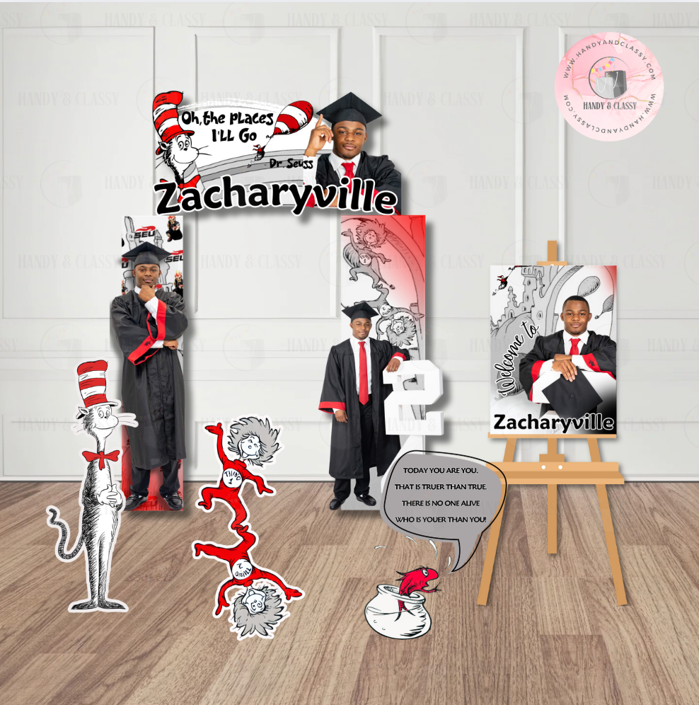 Entryway + Floor Decal + 2 Cutouts BUNDLES (Design, Print & Ship)