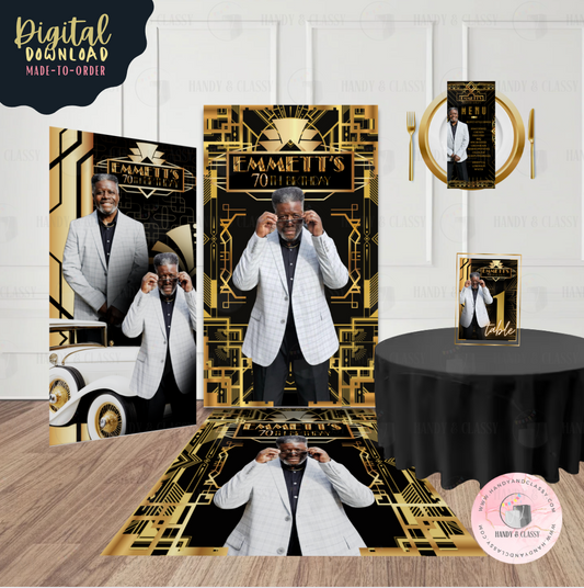 Gatsby Themed Bundle (PRINTABLE - Digital Design)