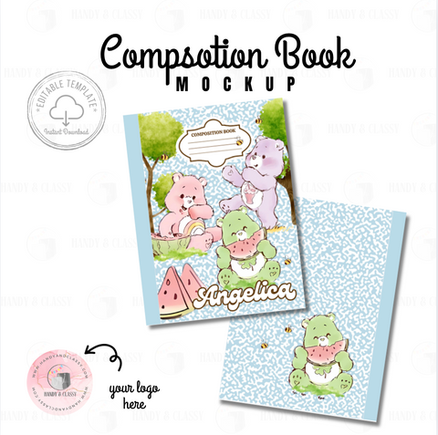 Composition Book Template (Editable)