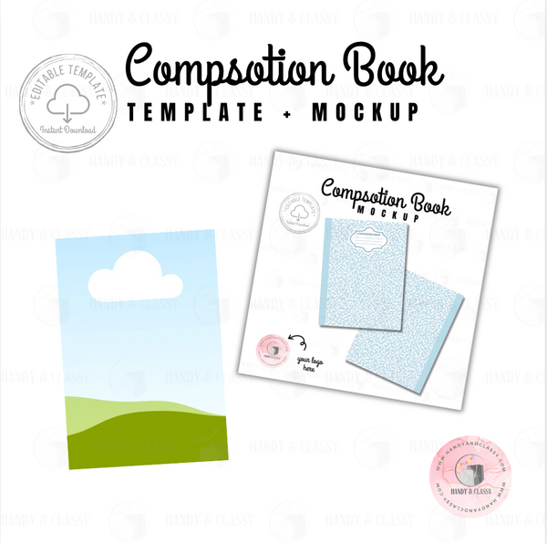 Composition Book Template (Editable)